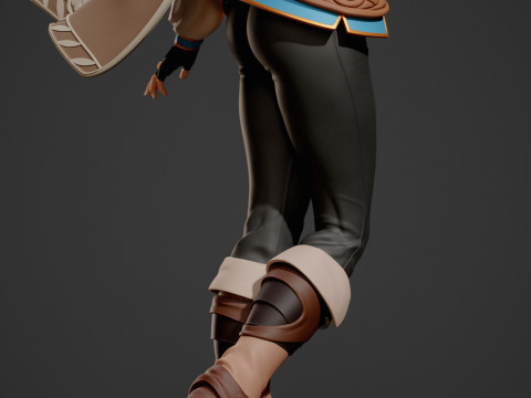 Pincess Zelda Assembly 3D Print Model