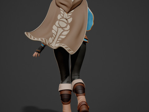 Pincess Zelda Assembly 3D Print Model