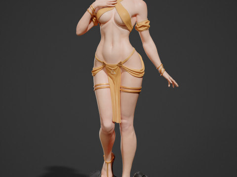 Pincess Zelda Assembly 3D Print Model