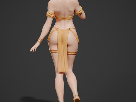 Pincess Zelda Assembly 3D Print Model