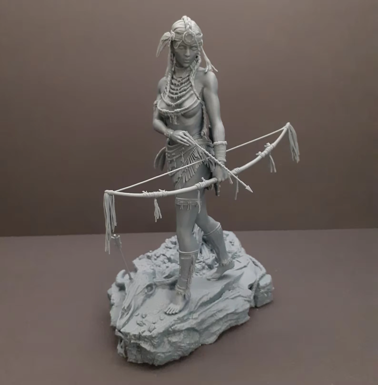 Tribal archer Assembly 3D Print Model .c4d .max .obj .3ds .fbx .stl .blend