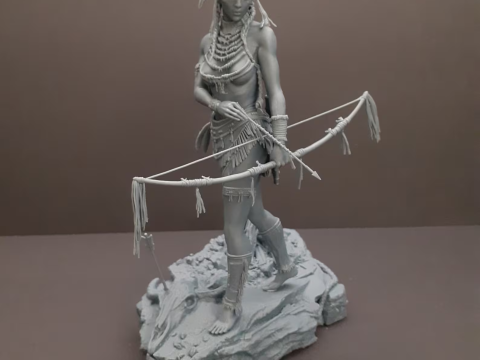 Tribal archer Assembly Model Cetak 3D