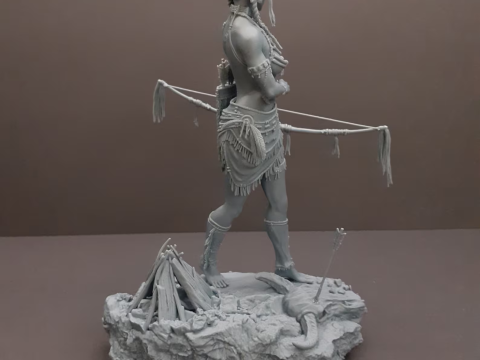 Tribal archer Assembly 3D प्रिंट मॉडल
