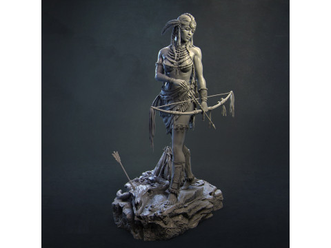 Tribal archer Assembly 3D प्रिंट मॉडल