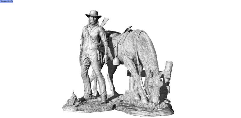 John Marston Assembly 3D 打印模型 .c4d .max .obj .3ds .fbx .stl .blend
