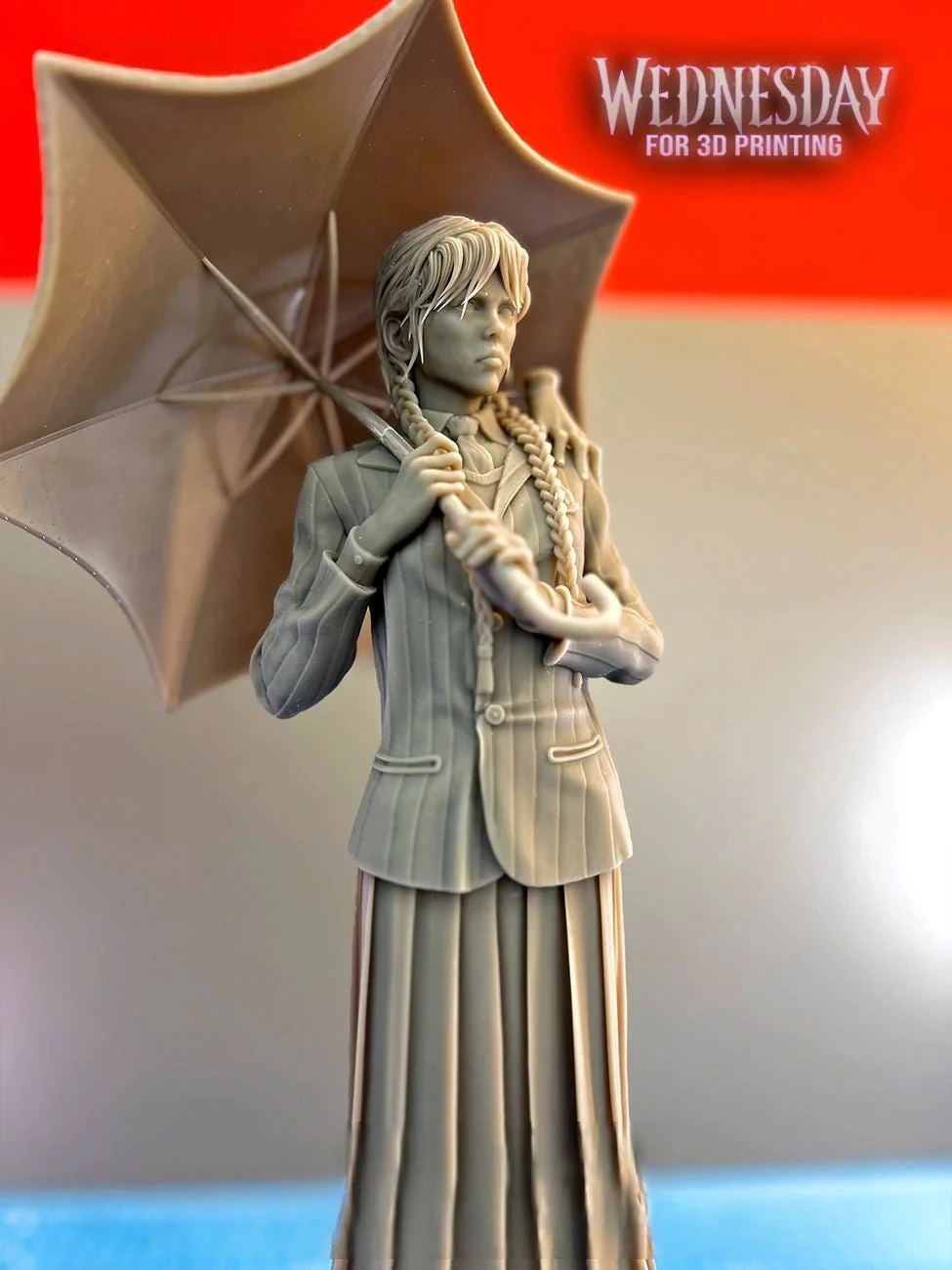 Wednesday Adams Family Assembly 3D Print Model .c4d .max .obj .3ds .fbx .stl .blend 