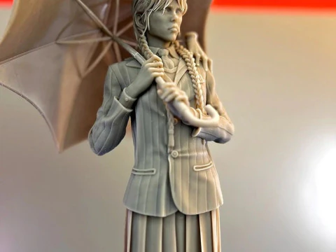 Wednesday Adams Family Assembly 3D Print Model