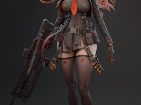 Rapi Nikke Goddess of Victory Assembly 3D 打印模型