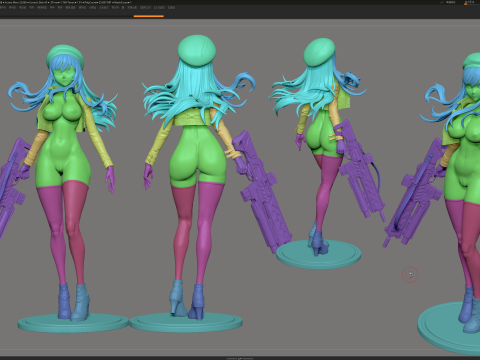 Rapi Nikke Goddess of Victory Assembly 3D 打印模型