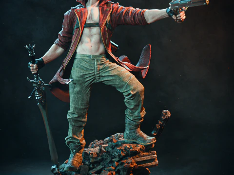 Dante Devil May Cry Assembly 3D Print Model