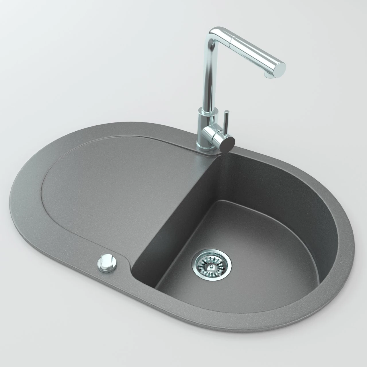 kitchen sink 3D Model .c4d .max .obj .3ds .fbx .stl .blend 
