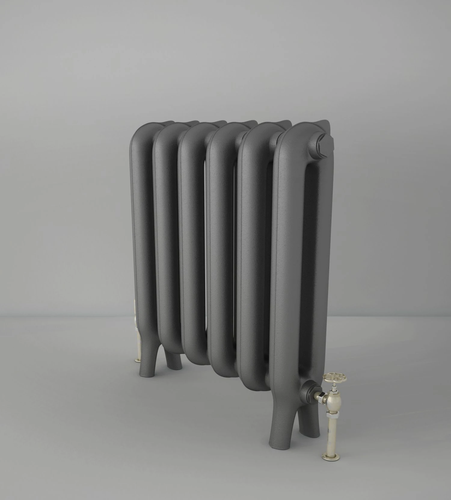 cast iron radiator 3D Model .c4d .max .obj .3ds .fbx .stl .blend 