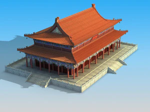 Ancient Chinese Palace 3D Model
