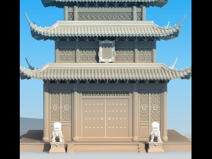 Ancient Chinese temple 3D-Modell