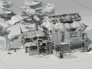 Old House 01 Modelo 3D