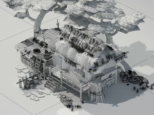 Old House 01 3D Model