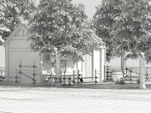 Old House 02 3D Model
