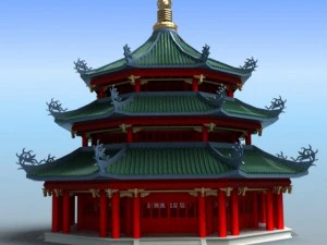 chinese architecture 02 3D Model
