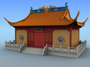 chinese temple Modelo 3D