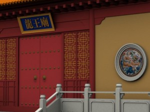 chinese temple 3Dモデル