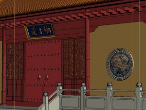 chinese temple 3Dモデル