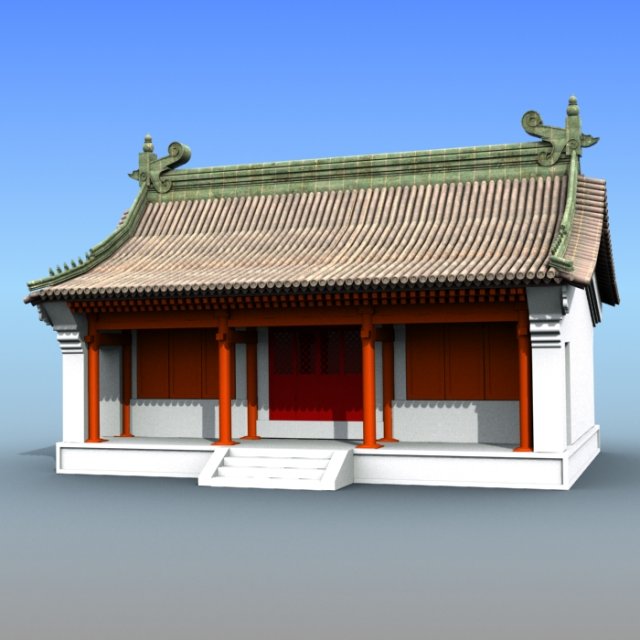 chinese architecture 06 Modèle 3D .c4d .max .obj .3ds .fbx .stl .blend 
