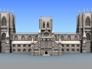 gothic cathedral 3Dモデル