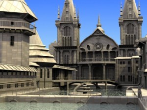 church scene 3Dモデル
