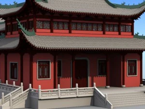 chinese architecture 07 3D Model
