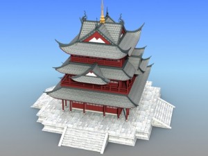 chinese architecture 08 Modèle 3D