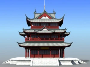 chinese architecture 08 3D Model