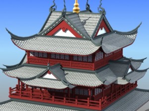 chinese architecture 08 Modèle 3D