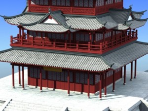 chinese architecture 08 Modèle 3D