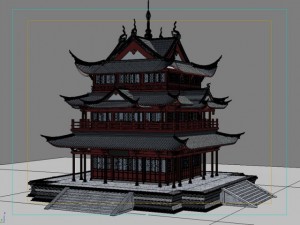 chinese architecture 08 Modèle 3D