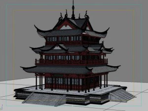 chinese architecture 08 3D Model