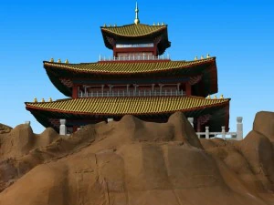 chinese architecture scene 3D Model