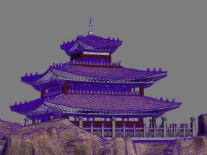 chinese architecture scene 3D Model