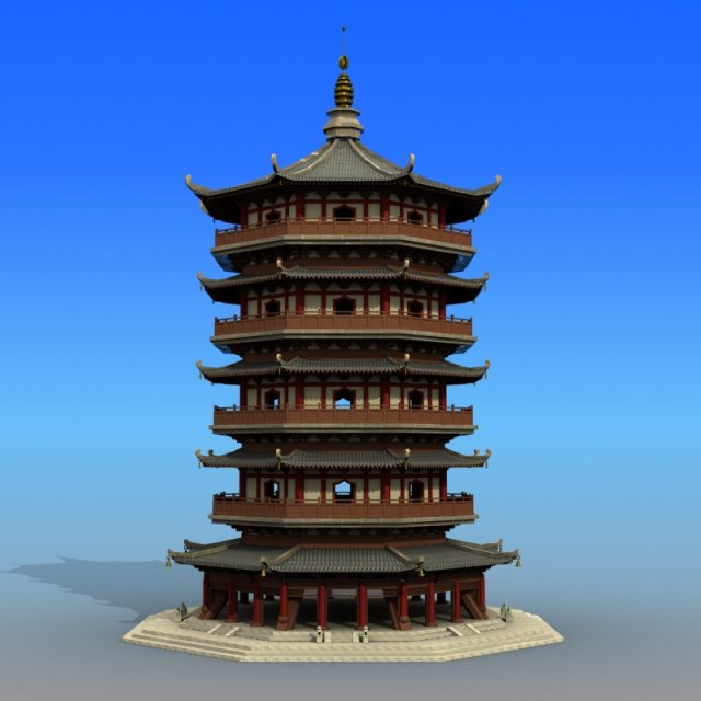 chinese architecture 10 Modèle 3D .c4d .max .obj .3ds .fbx .stl .blend 