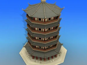chinese architecture 10 3D Model