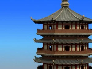 chinese architecture 10 3D Model