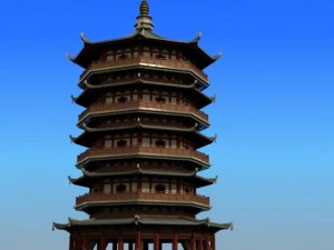 chinese architecture 10 3D Model