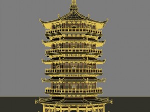 chinese architecture 10 Modèle 3D