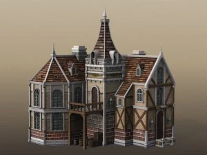 manoir victorien Modèle 3D