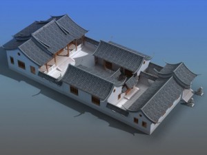 chinese village 14 3D 모델