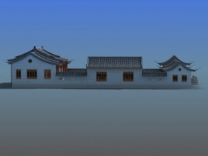 chinese village 14 3D 모델