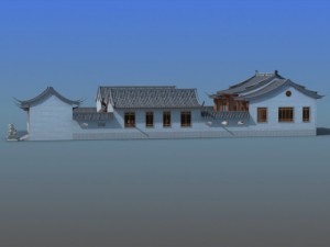 chinese village 14 3D 모델