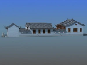chinese village 14 3D Model