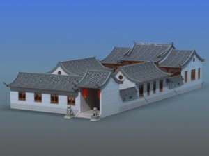 chinese village 14 3D 모델