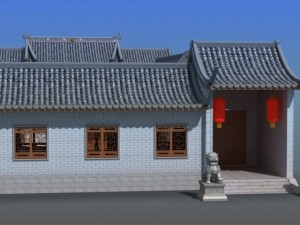 chinese village 14 3D 모델