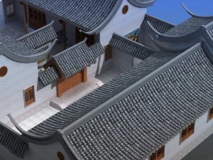 chinese village 14 3D Model